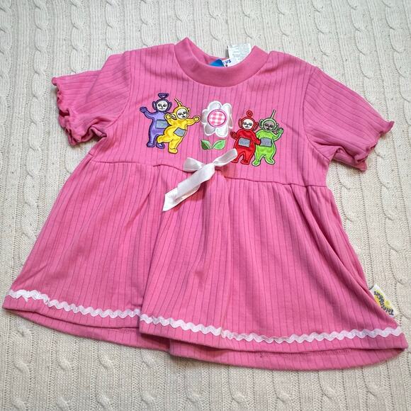 New Teletubbies Short Sleeve Swing T-Shirt sz 3T Embroidered Teletubbies Shirt - Picture 2 of 8